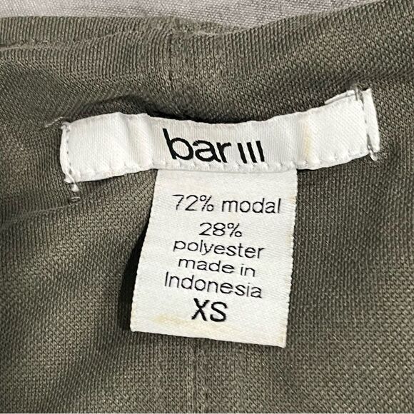 Bar III Forest Green Modal Blend Short Sleeve Dolman Top Size XS - Picture 4 of 5